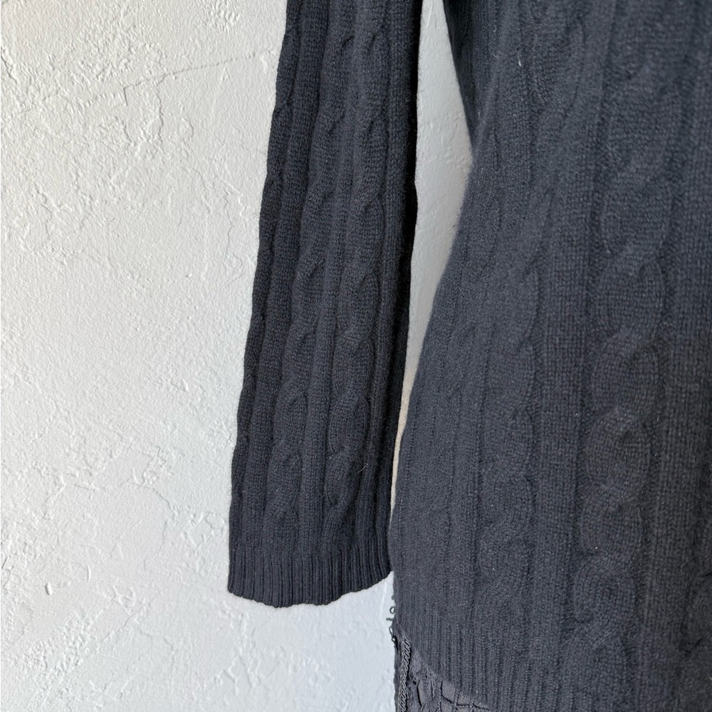 New cashmere Lilly Pulitzer Black  Sweater size L - Picture 3 of 7
